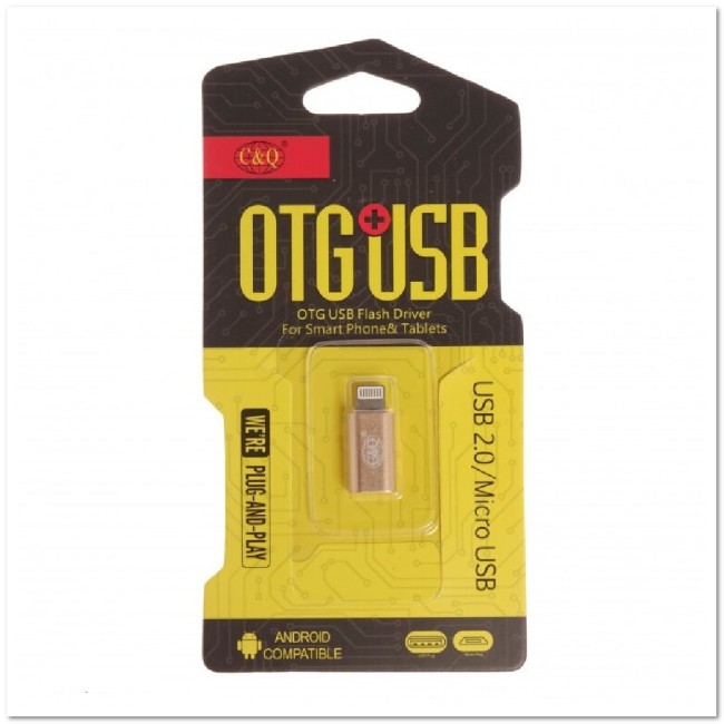 Переходник OTG micro USB- Lightning UZ-12 блистер