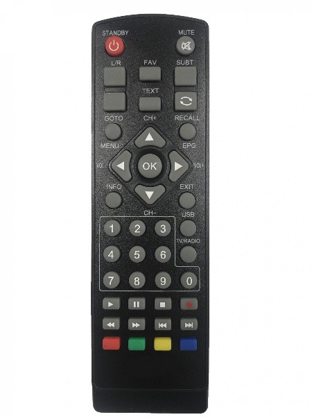 ТВ пульт универ. для цифровых приставок DVB-T2+TV