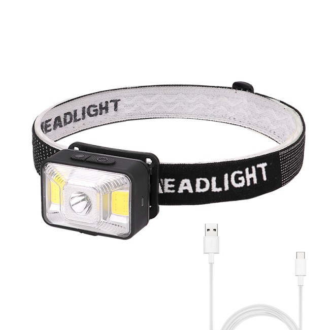 Фонарь налобный Патриот PT-FLG31 (LED, 3 с/д, встроен. АКБ, 5 режимов, вращ. 90гр)