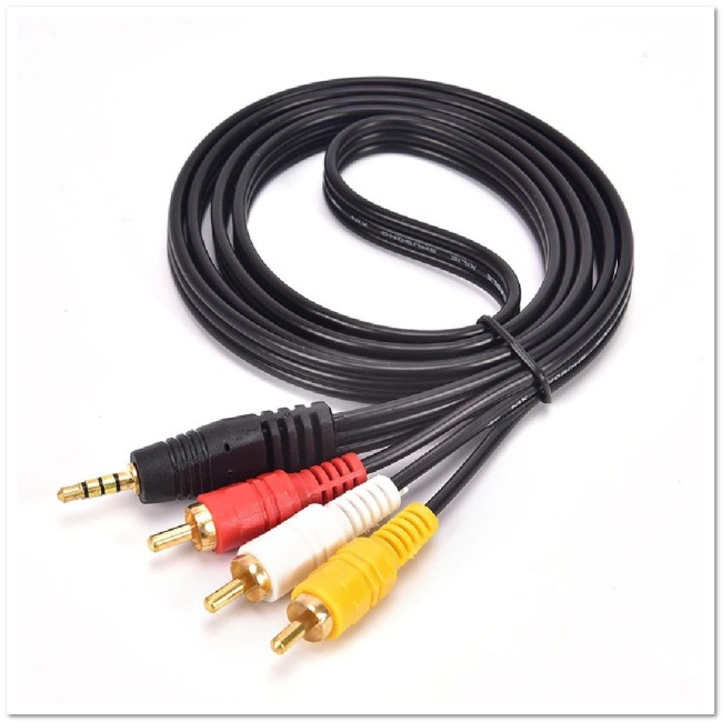 Кабель AUX  3,5 - 3RCA  PREMIUM 3 метра