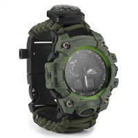 Водонепроницаемые наручные часы SPORT  SKMEI 1155B green с компасом (+ механика)