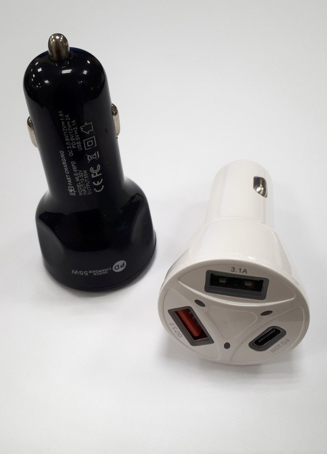 АЗУ MLE-66 с 2-мя USB+TYPE-C-портами PD 55W