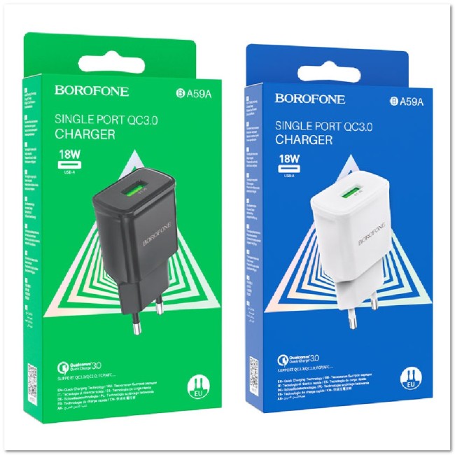 СЗУ BOROFONE BA59A с USB CQ3.0 18W