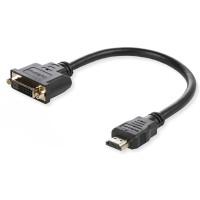 Кабель HDMI-DVI 0.3 м ПАПА-ПАПА