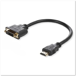 Кабель HDMI-DVI 0.3 м ПАПА-ПАПА