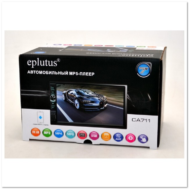 Автомагнитола 2-DIN EPLUTUS CA-711  BT4.0/СЕНСОРНЫЙ 7" LCD HD