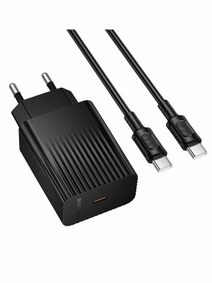 СЗУ BOROFONE BAS75A с USB+ TYPE-C портом + кабель Type-C PD30W