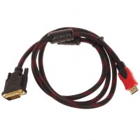 Кабель HDMI-DVI 1.5 м ПАПА-ПАПА