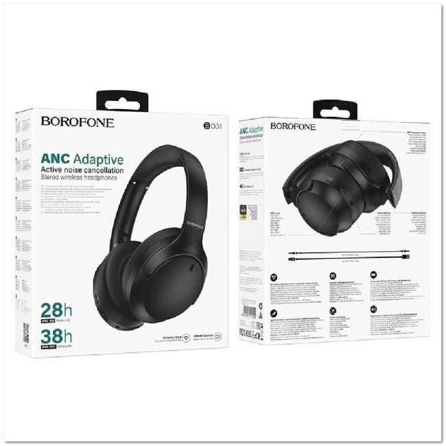 Полноразмерные BLUETOOTH наушники BOROFONE BО31 ANC