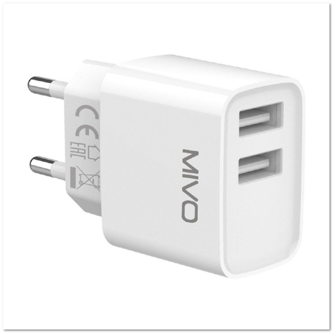 СЗУ MIVO MP-228 с 2-мя USB 2.4A