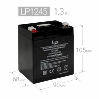 Аккумулятор свинцово-кислотный LP-1245 (12V, 4.5Ah) (90*70*100mm)