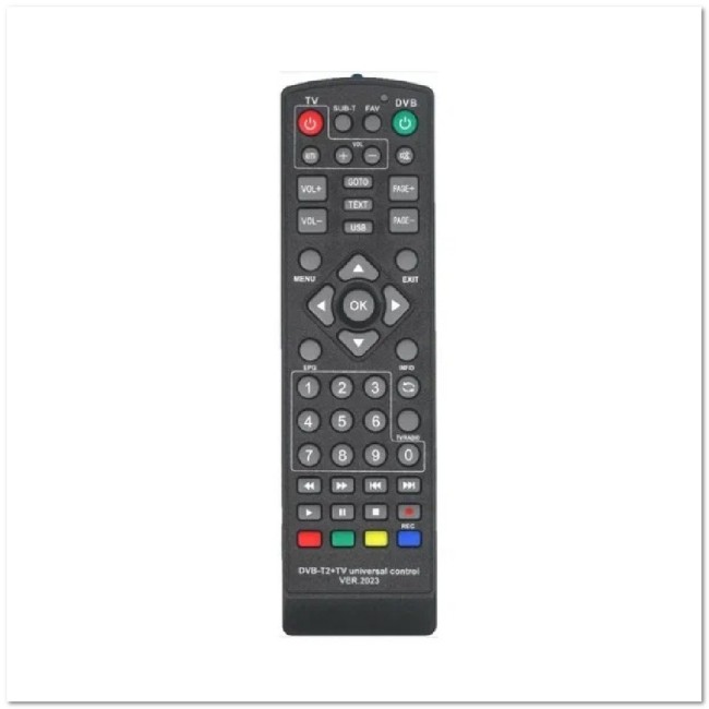 ТВ пульт универ. для цифровых приставок DVB-T2+TV (2021)
