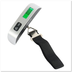 Весы для багажа электронные Electronic Luggage SCALE с ремешком серебро