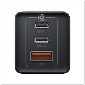 СЗУ TYPE C 65W ( 2 PD + USB ) тех.пак.