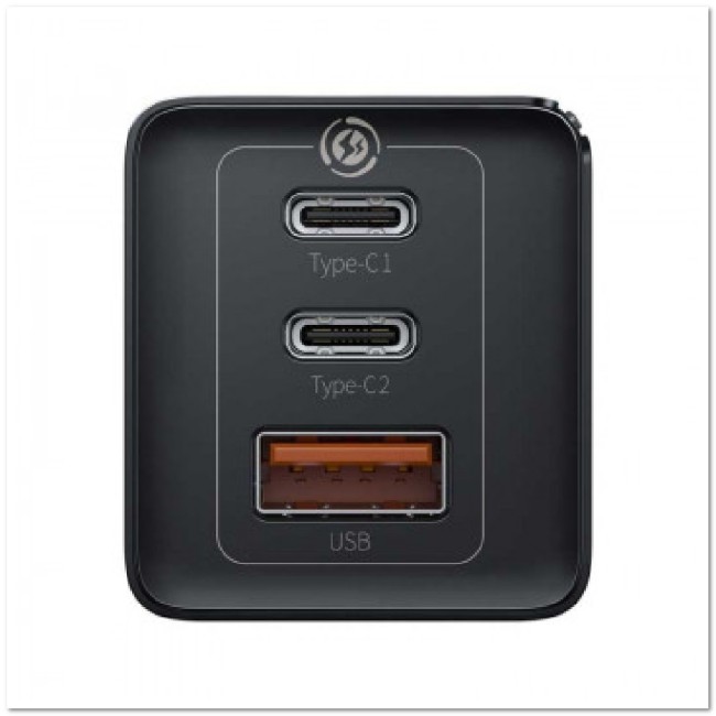 СЗУ TYPE C 65W ( 2 PD + USB ) тех.пак.