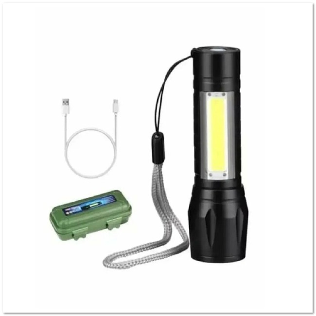 Фонарь ручной BL511 (ZOOM, XPE+COB, 2 режима, встроен. АКБ)