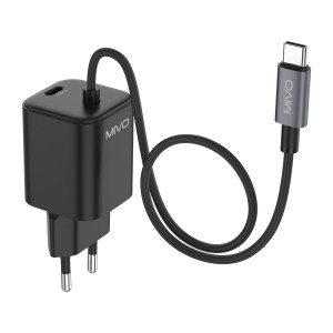 СЗУ MIVO MP-302Q с TYPE-C портом+встроенный кабель TYPE C 30W