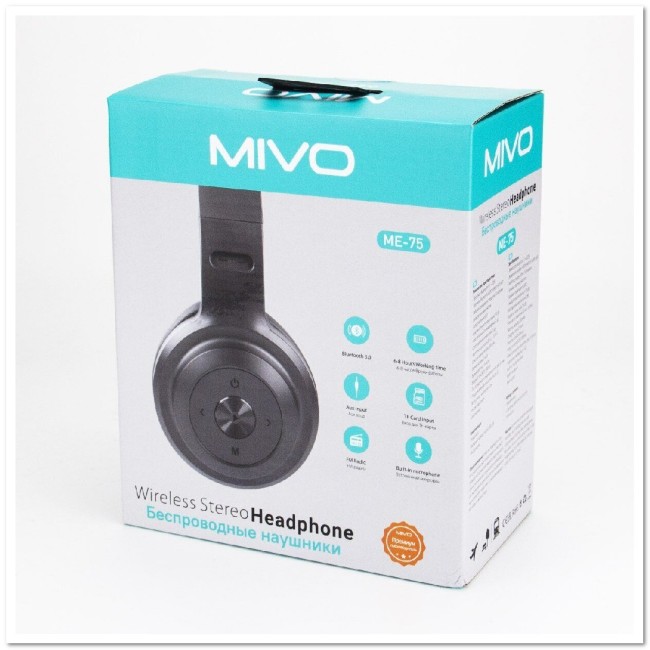 Полноразмерные BLUETOOTH наушники MIVO ME-75