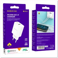 СЗУ BOROFONE BA55A с USB+TYPE-C портами CQ3.0 PD20W