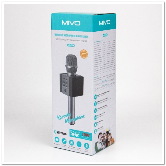 Караоке-микрофон Bluetooth MIVO MK-008