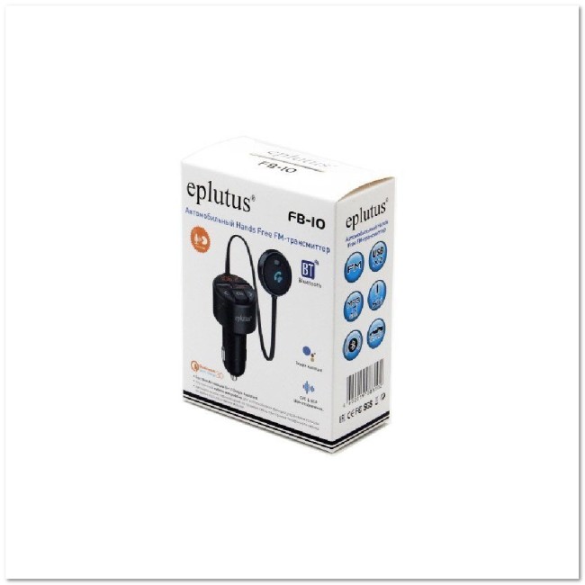 BLUETOOTH FM-модулятор Eplutus FB-10 + голосовой помощник