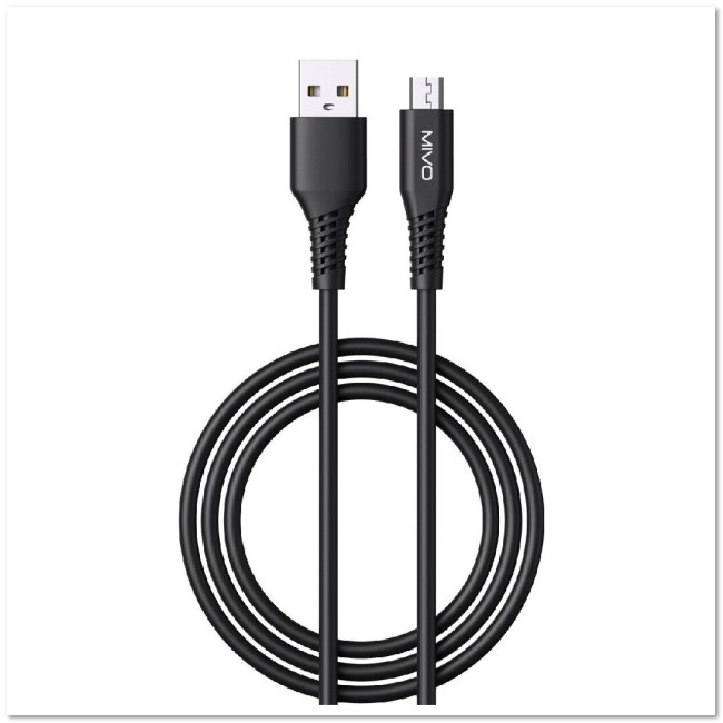 Кабель micro USB MIVO MX-51 (L=1M) 2.4A силиконовый