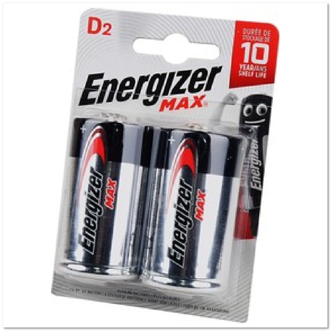 Батарейка алкалиновая Energizer LR20 BL2