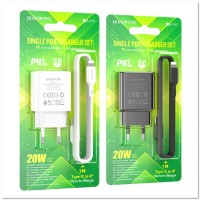 СЗУ BOROFONE BA71A с TYPE-C портом + кабель Lightning PD20W
