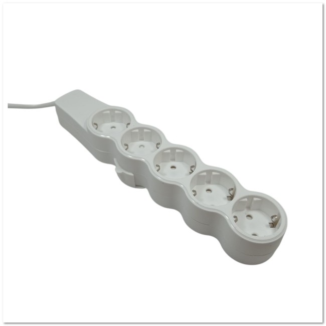 Удлинитель POWER STRIP F-05  5 гнезда 5м с заземлением 16A (12700)