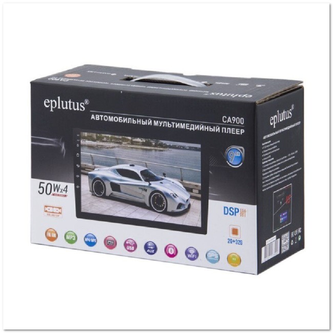 Автомагнитола 2-DIN EPLUTUS CA-900  ANDROID10.0/GPS/BT5.0/32Гб/Wi-Fi/СЕНСОРНЫЙ 9" LCD HD