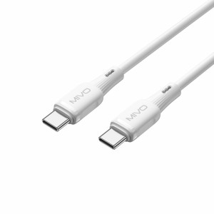 Кабель TYPE C на TYPE C MIVO MX-14T 3А, PD60W, силиконовый, 1м Кабель TYPE C на TYPE C MIVO MX-14T 3А, PD60W, силиконовый, 1м