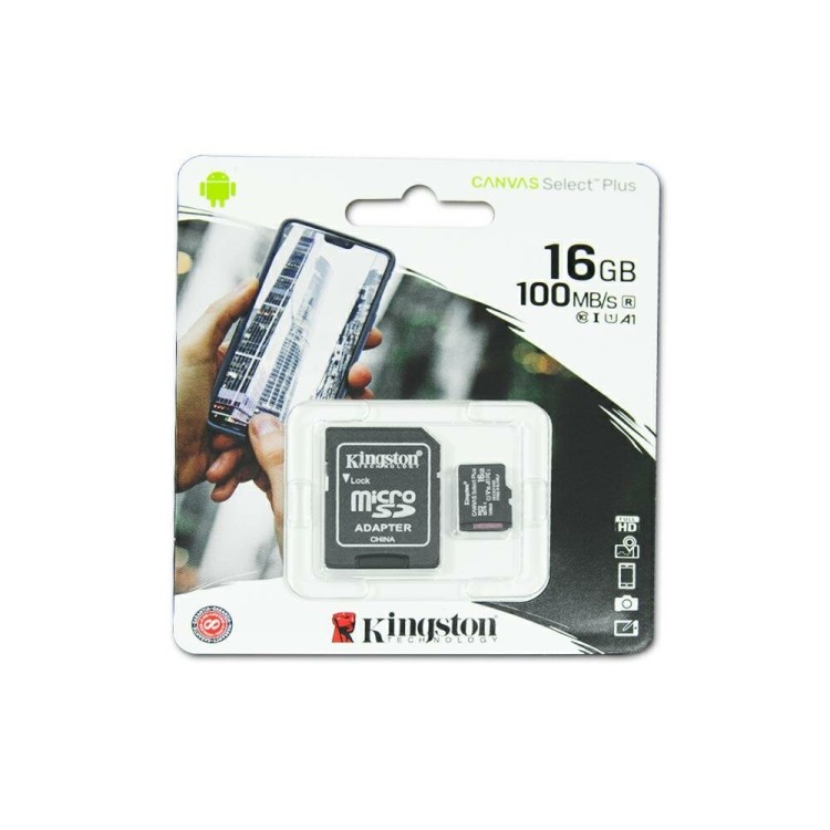 MicroSD Kingstone 16 Гб 10 класс с SD-адаптером COPY