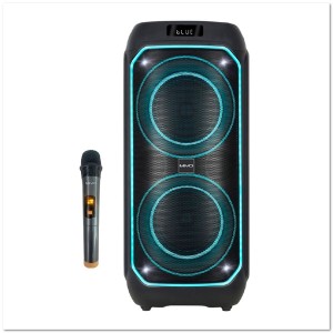 Напольный бумбокс MIVO MD-857 (100ВТ/2 сабвуфера +1 твитер /многоцветный 9 реж.)