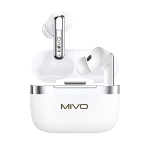 Беспроводные наушники MIVO MT-20 TWS WHITE BT5.4 ANC/ENC (6 микрофонов)