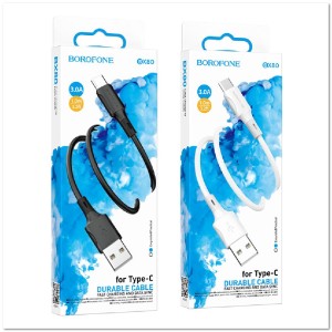 Кабель TYPE C BOROFONE BX80 3А, ПВХ, 1м