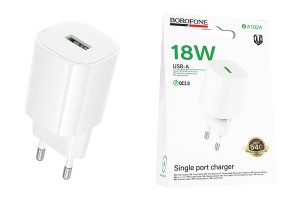 СЗУ BOROFONE BA102A с USB QC3.0 18W СЗУ BOROFONE BA102A с USB QC3.0 18W