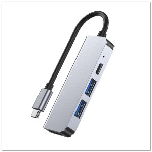 TYPE C-HUB на 4 порта MIVO MH-4012 (USB3.0*1/USB2.0*1/TYPE C*1/HDMI*1)