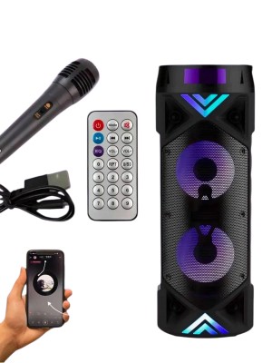 Напольная bluetooth колонка JQS-6201 30W(2*15W/4500 mAh) с микрофоном