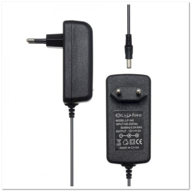 СЗУ для цифровых устройств 12V (2А) разъем 5,5 / 2,5 LP-340