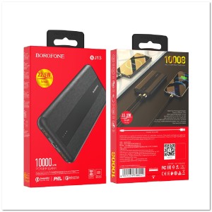 POWERBANK BOROFONE BJ13 10000 mAh PD+CQ3.0  2 USB, micro USB, USB-C 22.5W
