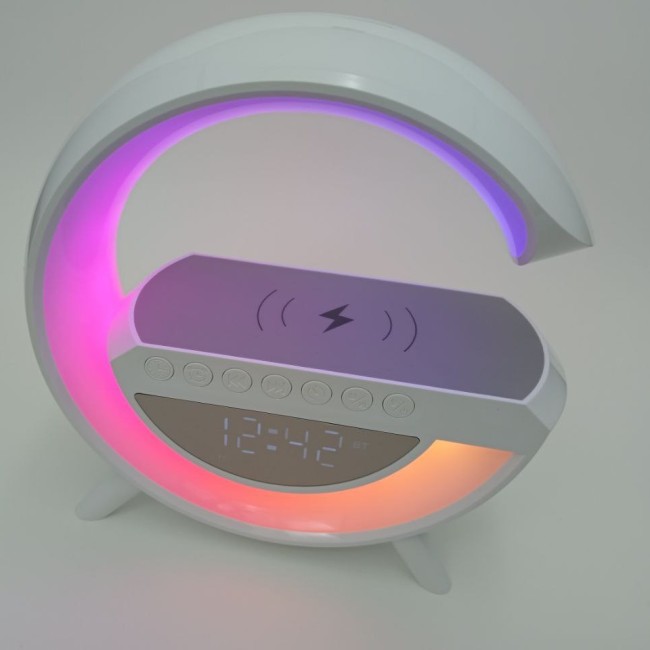 Портативный светильник ночник + BLUETOOTH - колонка + беспроводная ЗУ 3 в 1