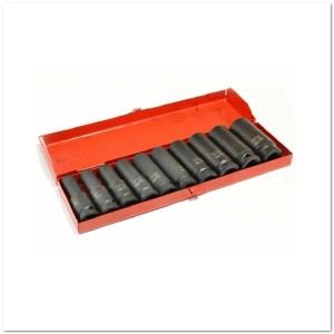 Набор ударн.торц. головок б/воротка 10-24мм удл., 1/2 ключ  (10 шт)