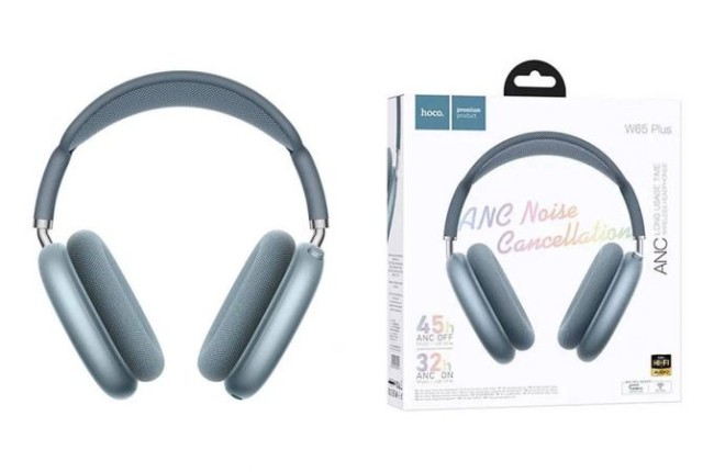 Полноразмерные BLUETOOTH наушники HOCO W65 HAPPY BLUE