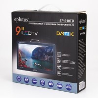 Портативный ЖК телевизор с цифровым тюнером DVB-T2 Eplutus EP-910TD (дисп.9', разрешение 1024*768)