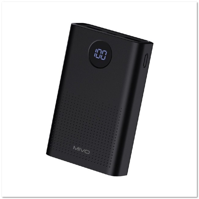 POWER-BANK MIVO MB-102 10000mAh 2 USB,micro USB, TYPE-C, LED-дисплей