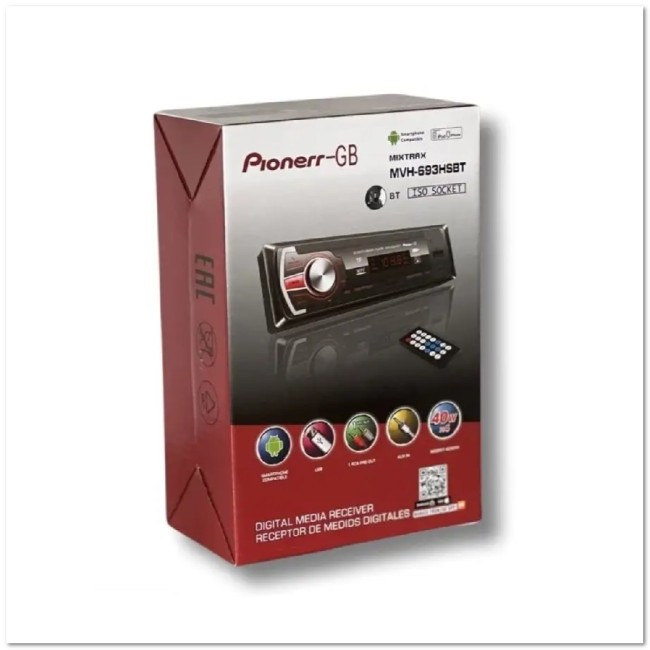 Автомагнитола BLUETOOTH PRok MVH-693 ЕВРОРАЗЪЁМ