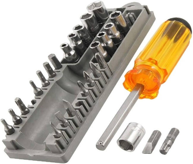 Набор головок и бит с отверткой XS-128 (28 предметов)