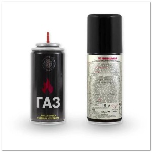 Газ универсальный Сибиар 210см3 (80гр) для зажигалок Газ универсальный Сибиар 210см3 (80гр) для зажигалок