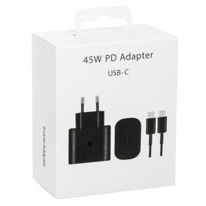 Блок TYPE C 45W for Samsung Original (TAIWAN) + кабель TYPE C BLACK Блок TYPE C 45W for Samsung Original (TAIWAN) + кабель TYPE C BLACK