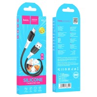 Кабель micro USB HOCO X82 Silicone 2.4A (L=1М) (ЗАЩИТА ОТ ДЕТЕЙ/ОТ ПЕРЕГРЕВА/ОТ МОРОЗА)